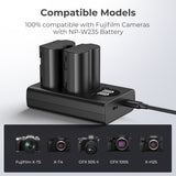 K&F Concept NP-W235 Dual Battery-Charger USB-C w/ Display - image 5 of 5