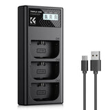 K&F Concept LP-E6NH Triple Battery-Charger USB-C Display - image 2 of 5