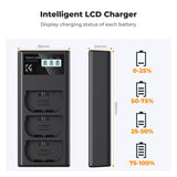 K&F Concept LP-E6NH Triple Battery-Charger USB-C Display - image 3 of 5