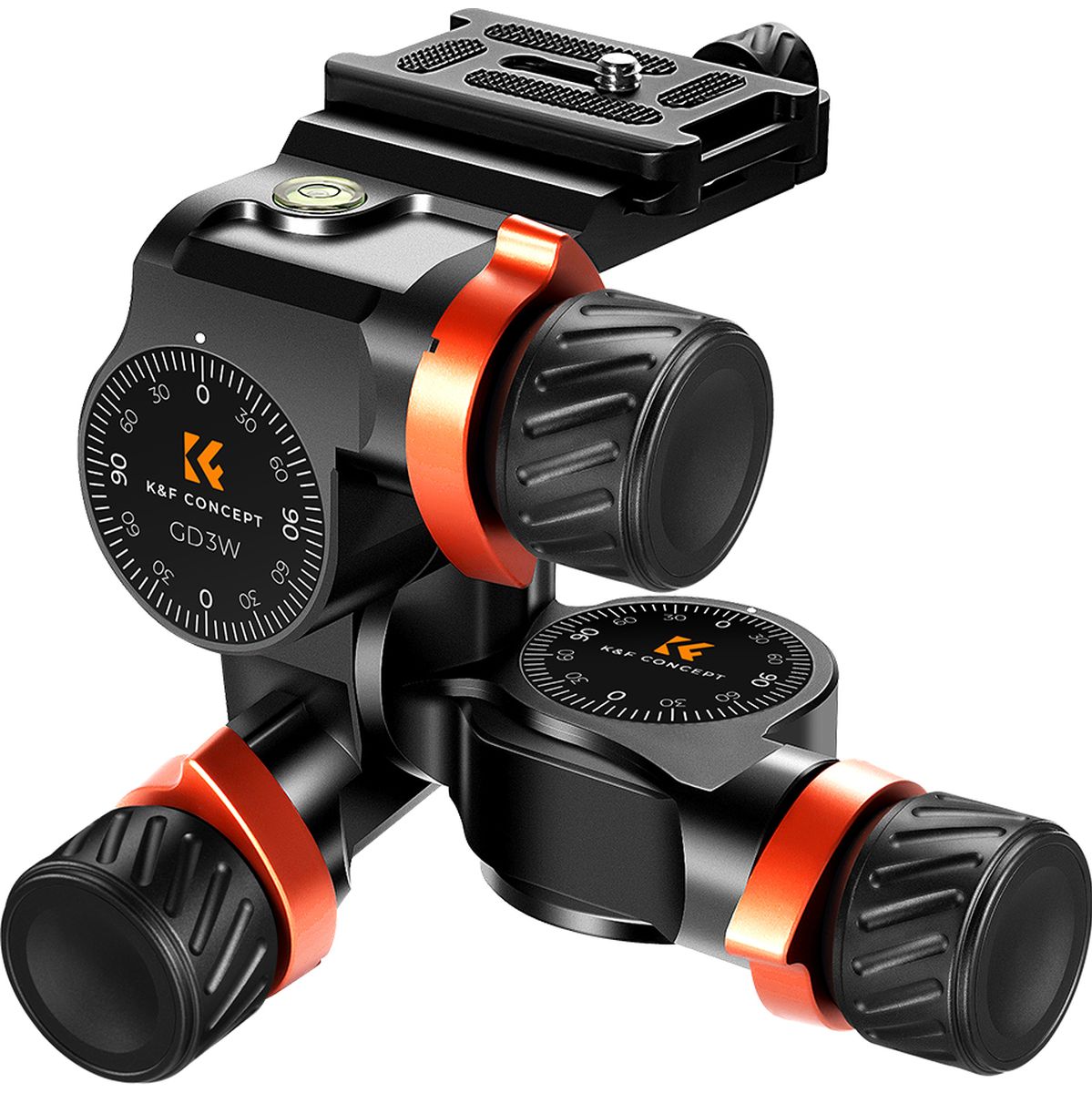 K&F Concept Precision Geared 3-way Pan/Tilt Tripod Head