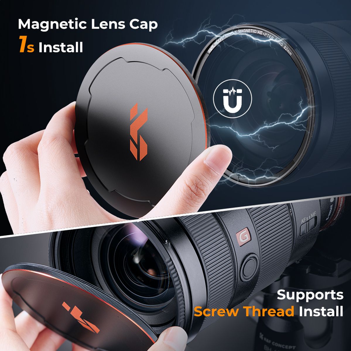 K&F Concept Magnetic Lens Cap For Magnetic Filters 77mm - image 4 of 4