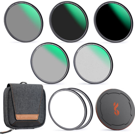 K&F Concept Magnetic Video Kit CPL+ND8.64.1000+Black Mist- 77mm