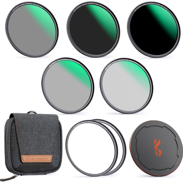 K&F Concept Magnetic Video Kit CPL+ND8.64.1000+Black Mist- 77mm