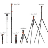 K&F Concept Trident-T Tripod w/ Tiltable Arm Spikes Phone Holder - image 2 of 2