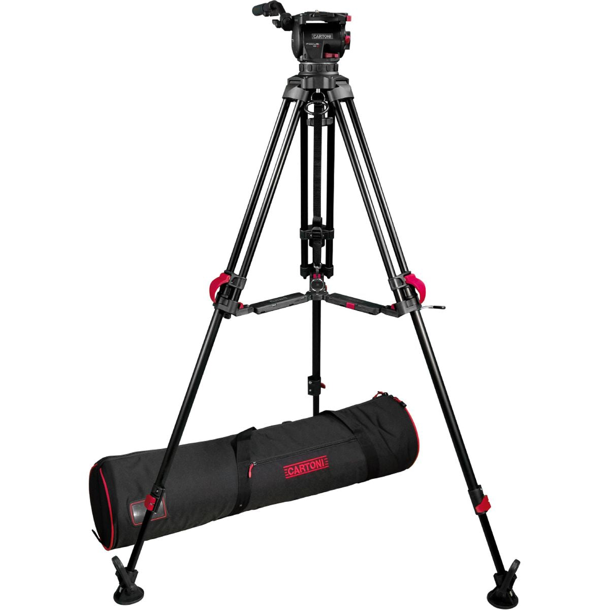 Cartoni KF10-RLM Focus 10 2-st Red Lock Alu System MS