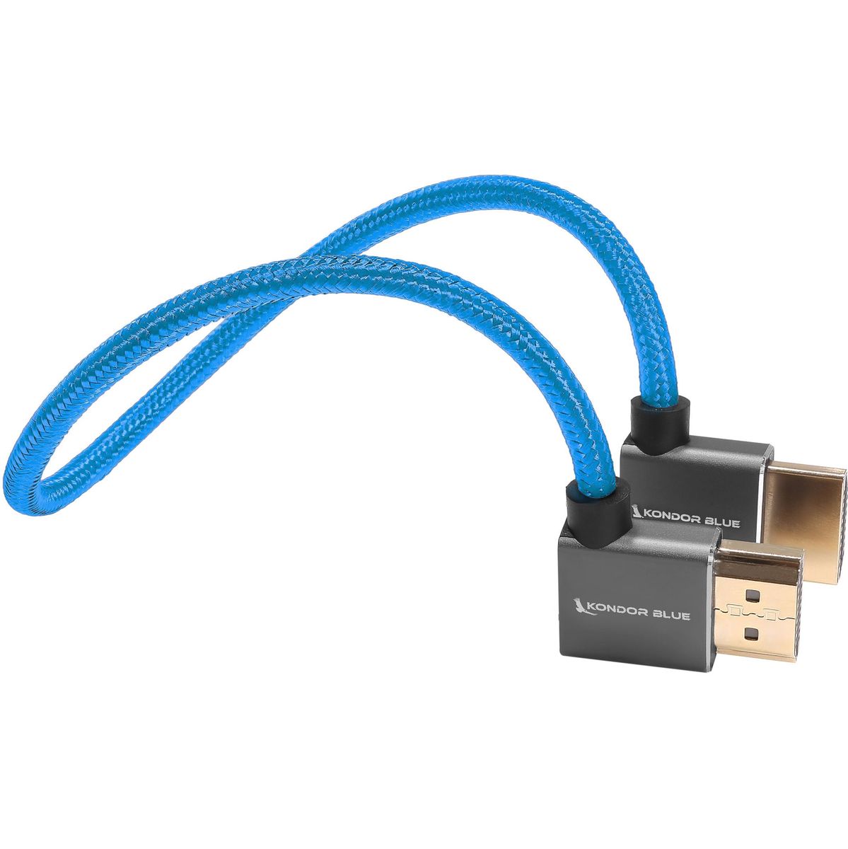 Kondor Blue KB-FHDMI-12RA-LA-BK 12" Right Angle To Left Angle Full HDMI