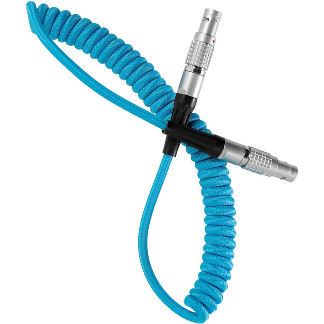 Kondor Blue KB-LEMO2P LEMO To LEMO 2 Pin 0B Male Coiled Power Cable