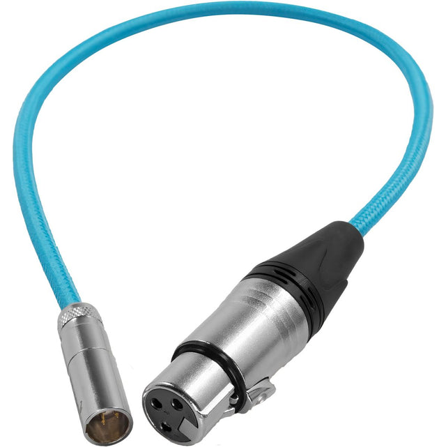 Kondor Blue KB-MXLR-5 Mini XLR To XLR For BMPCC & C70 Blue 5'