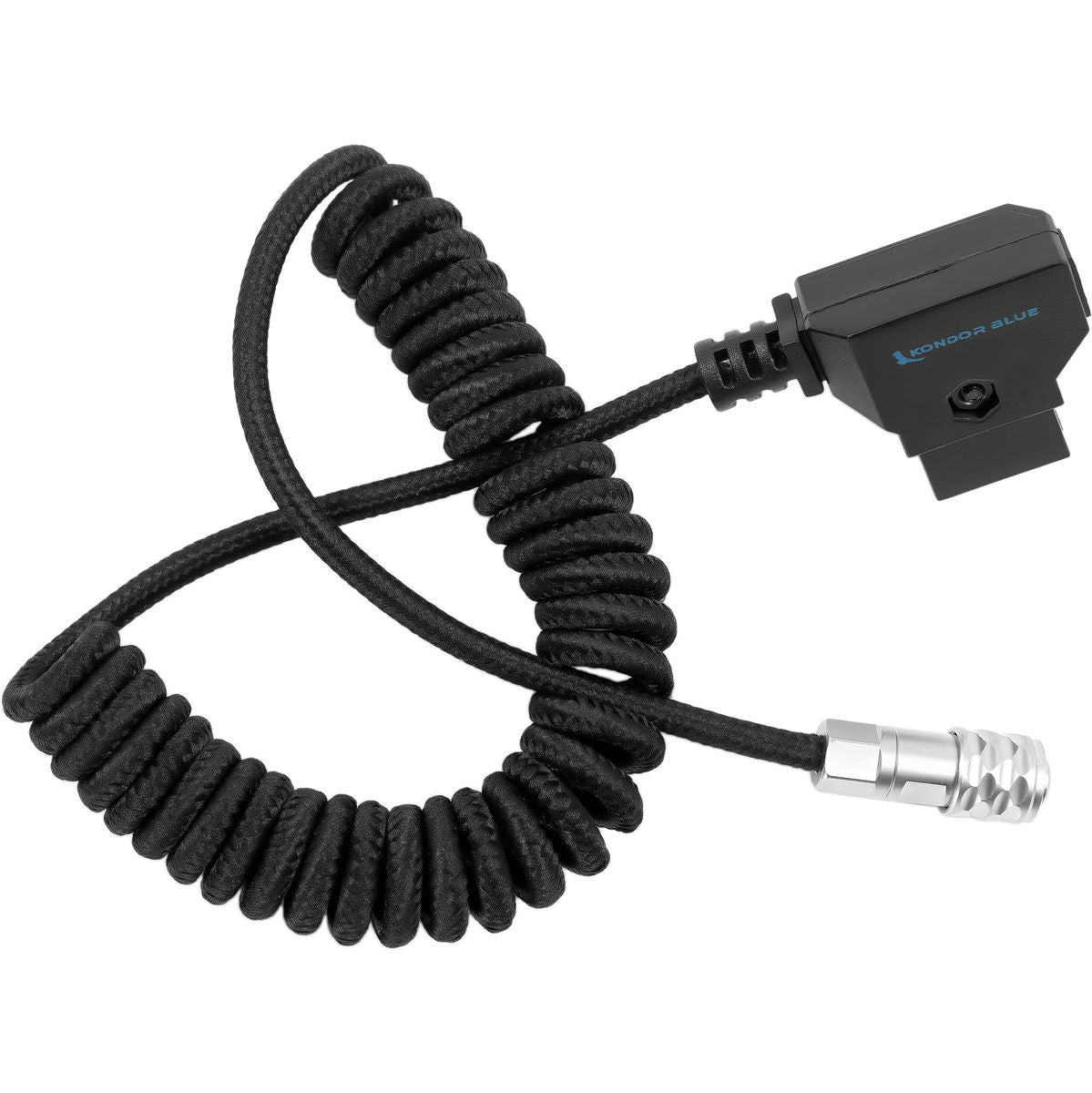 Kondor Blue KB-WEIPUBM4KCOIL-BK-FBM Coiled D-Tap To BMPCC 6K/4K Power Cable
