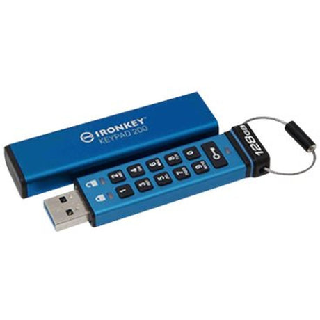 Kingston 128GB IronKey Keypad 200 Fips 140-3 LVL3 (Pending) AES-256 Encrypted - image 2 of 2