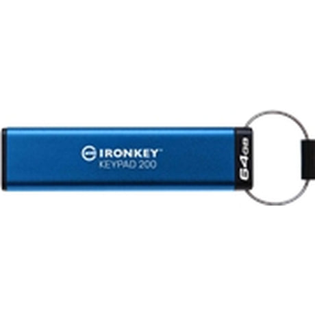 Kingston 64GB IronKey Keypad 200 Fips 140-3 LVL 3 (Pending) AES-256 Encrypted