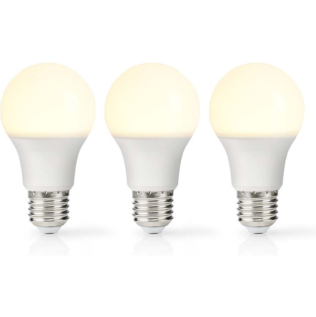 Nedis LED-Lamp E27 A60 4.9 W 470 LM 2700 K Warm White Retrostijl Frosted 3 PCs