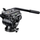 Leofoto BV-10M Videokop w/ Manfrotto Quick Release Plate