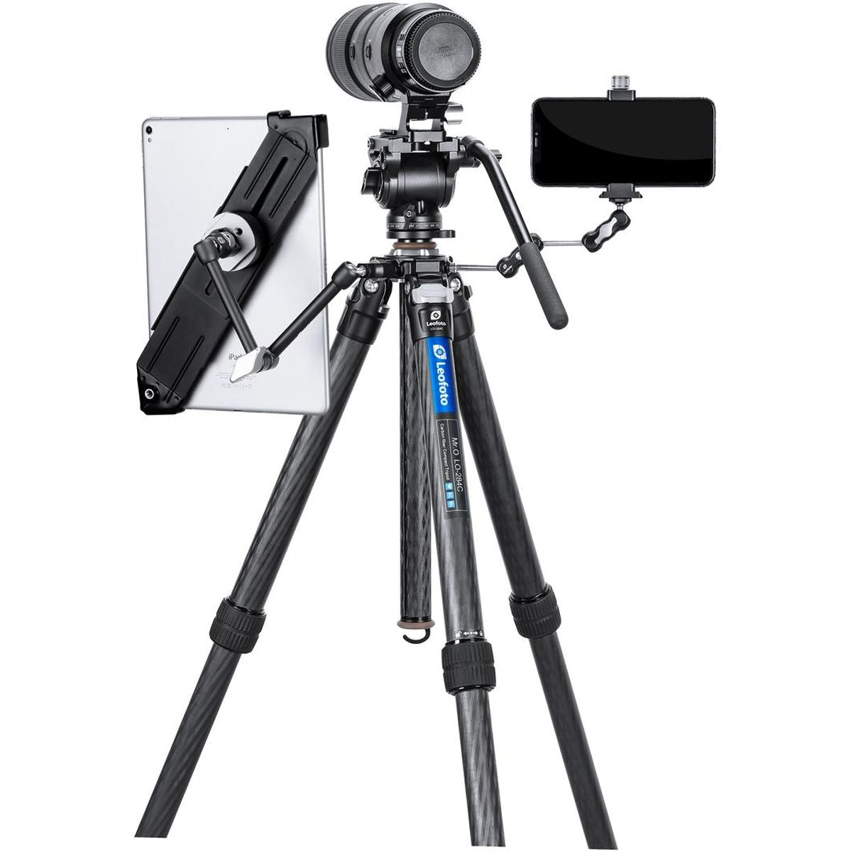 Leofoto MR O LO-284C Carbon Tripod w/ Leveling Middenzuil - image 3 of 5