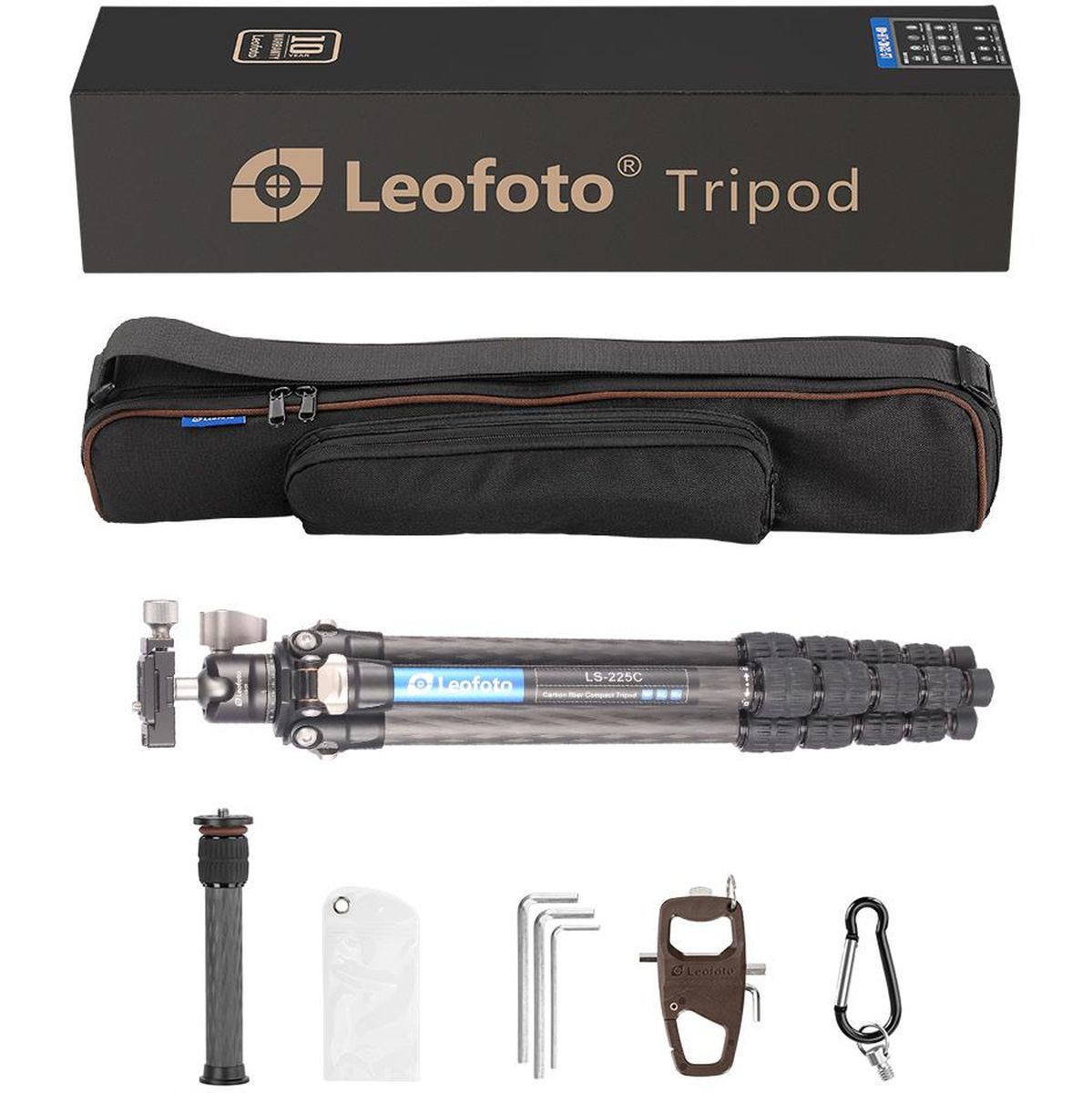 Leofoto Ranger LS-225C Carbon Tripod w/ LH-25 Ball Head - image 2 of 5