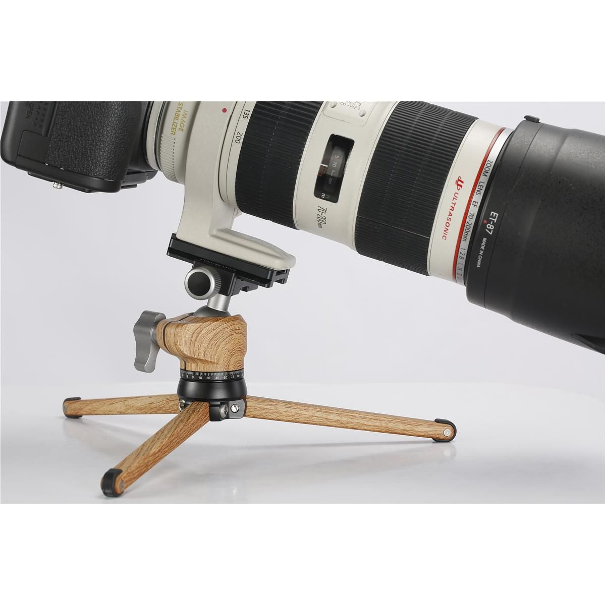 Leofoto Pocket Mini Tripod MT-01 + Ball Head LH-25 Wood