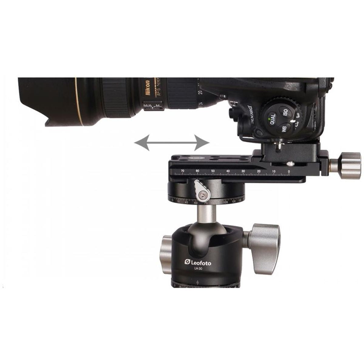 Leofoto NR-100 100mm Nodal Slide w/ Clamp - image 2 of 5