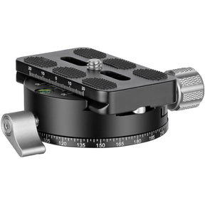 Leofoto PAN-02 Panning Clamp + QP70 Plate + Bag