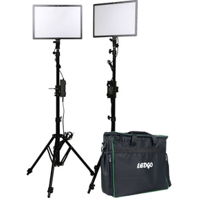 LedGo E268CII Bi-Colour Kit w/ Light Stands (2 Ligh/High Out)