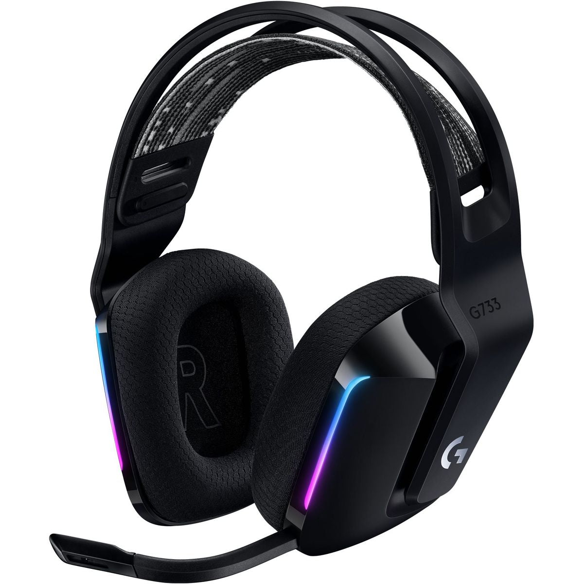 Logitech G733 Lightspeed Wireless RGB Gaming Headset Black - image 2 of 3