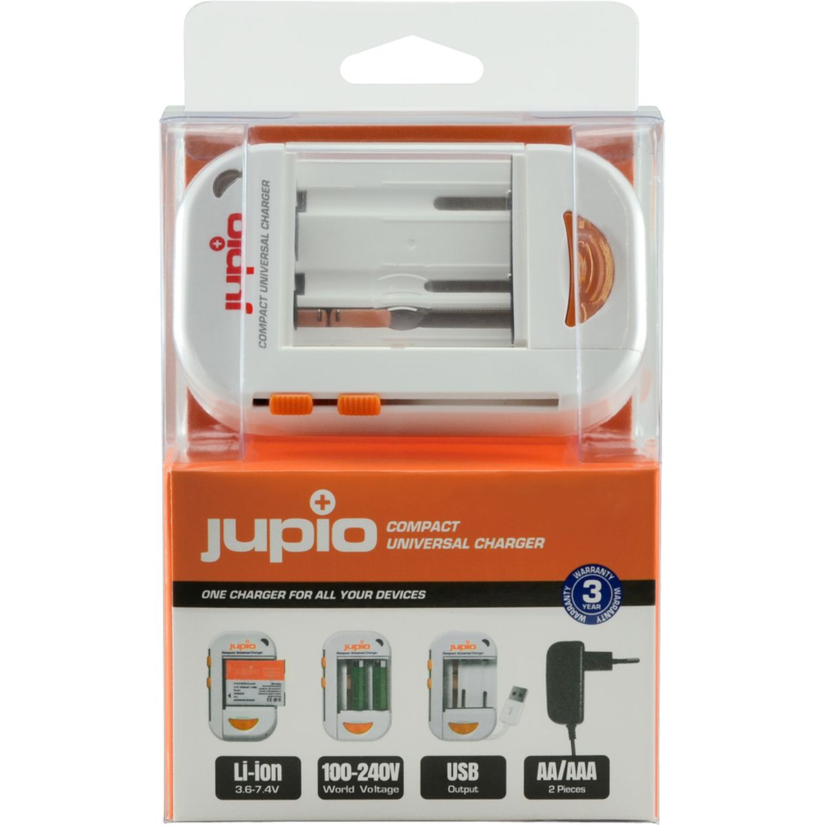 Jupio Universal Li-ion + AA + USB Charger - image 3 of 5