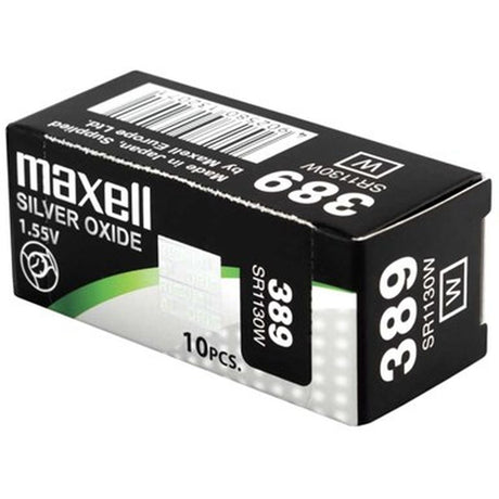 Maxell Wristwatch Battery 389 - SR1130W - 1PC EU MF - High Dra