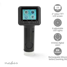 Nedis Microscope Camera | Built-In Microphone | 1080p | Up To 48MP |Black