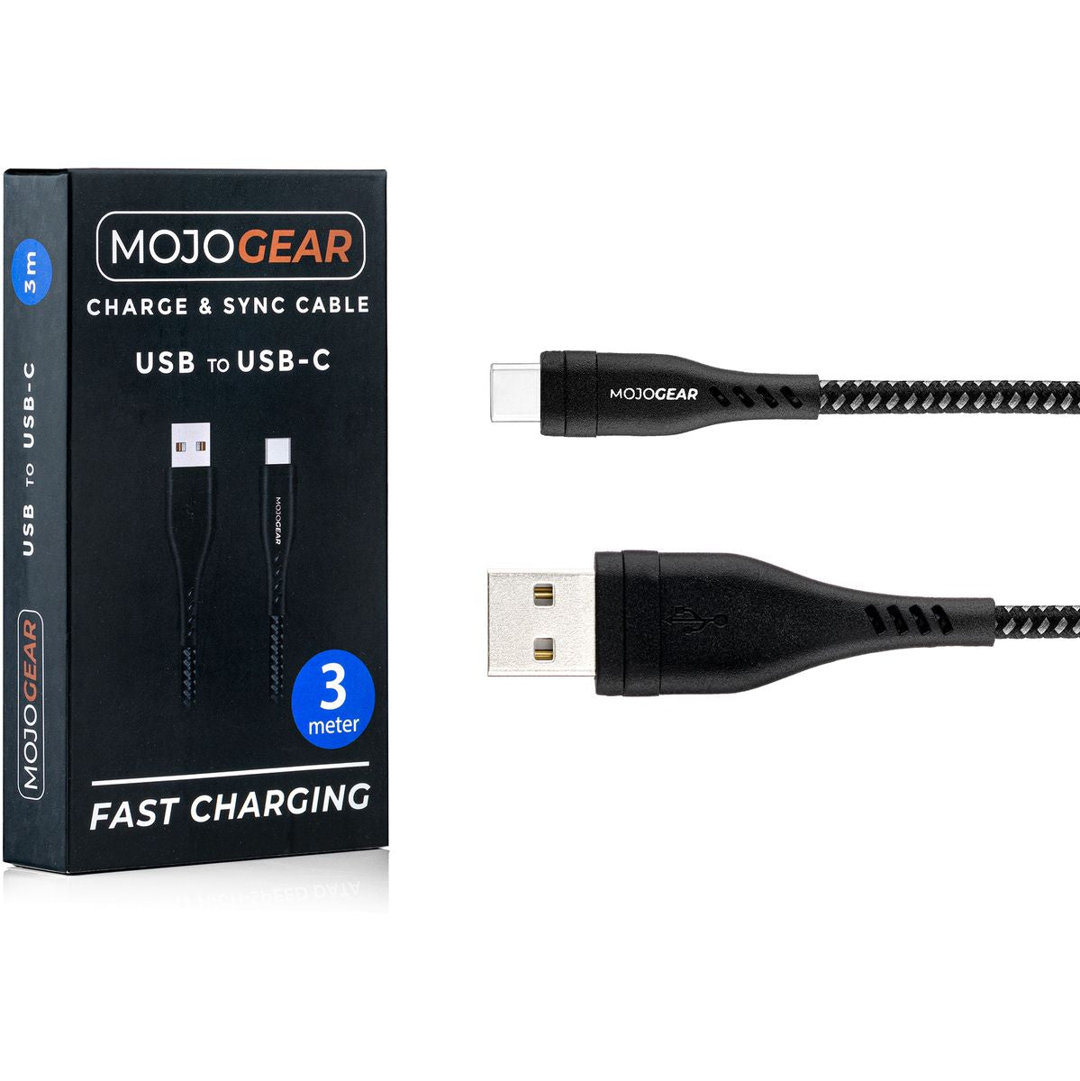 MOJOGEAR USB-C To USB Cable Extra Strong 3 Meters - image 2 of 2