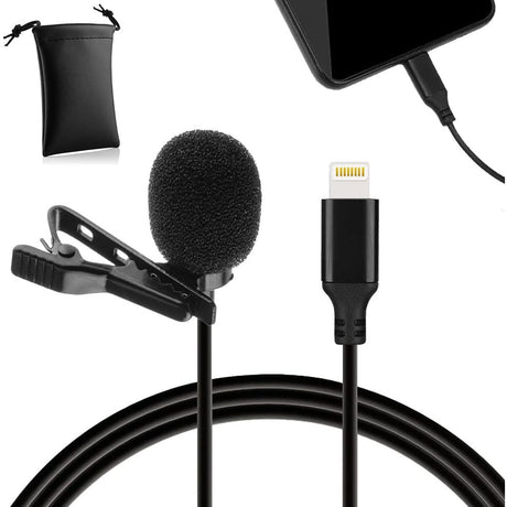 MOJOGEAR Lavalier Microphone w/ Apple Lightning Connection