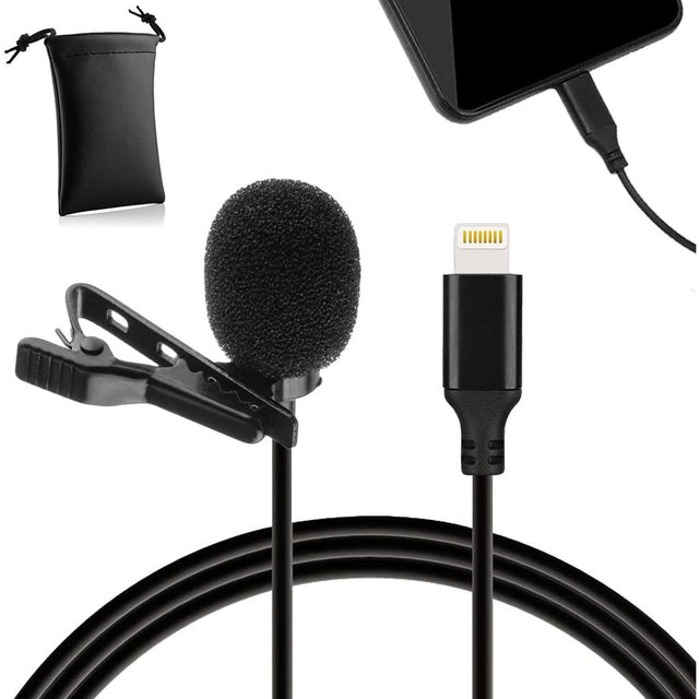 MOJOGEAR Lavalier Microphone w/ Apple Lightning Connection
