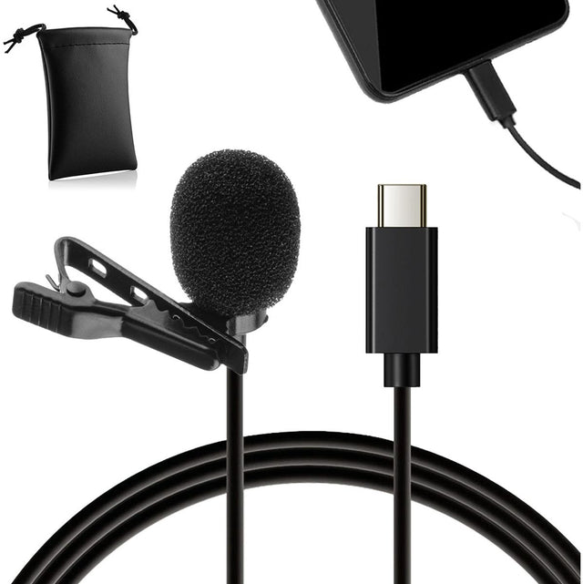 MOJOGEAR Lavalier Microphone w/ USB-C Connection 3 Meters