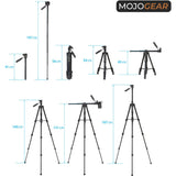 MOJOGEAR 167cm 3-In-1 Tripod w/ Phone Holder - image 2 of 2