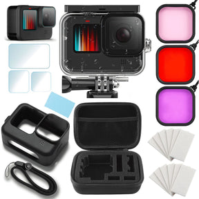 MOJOGEAR Accessory Set GoPro 9/10/11/12 w/ Case Filters