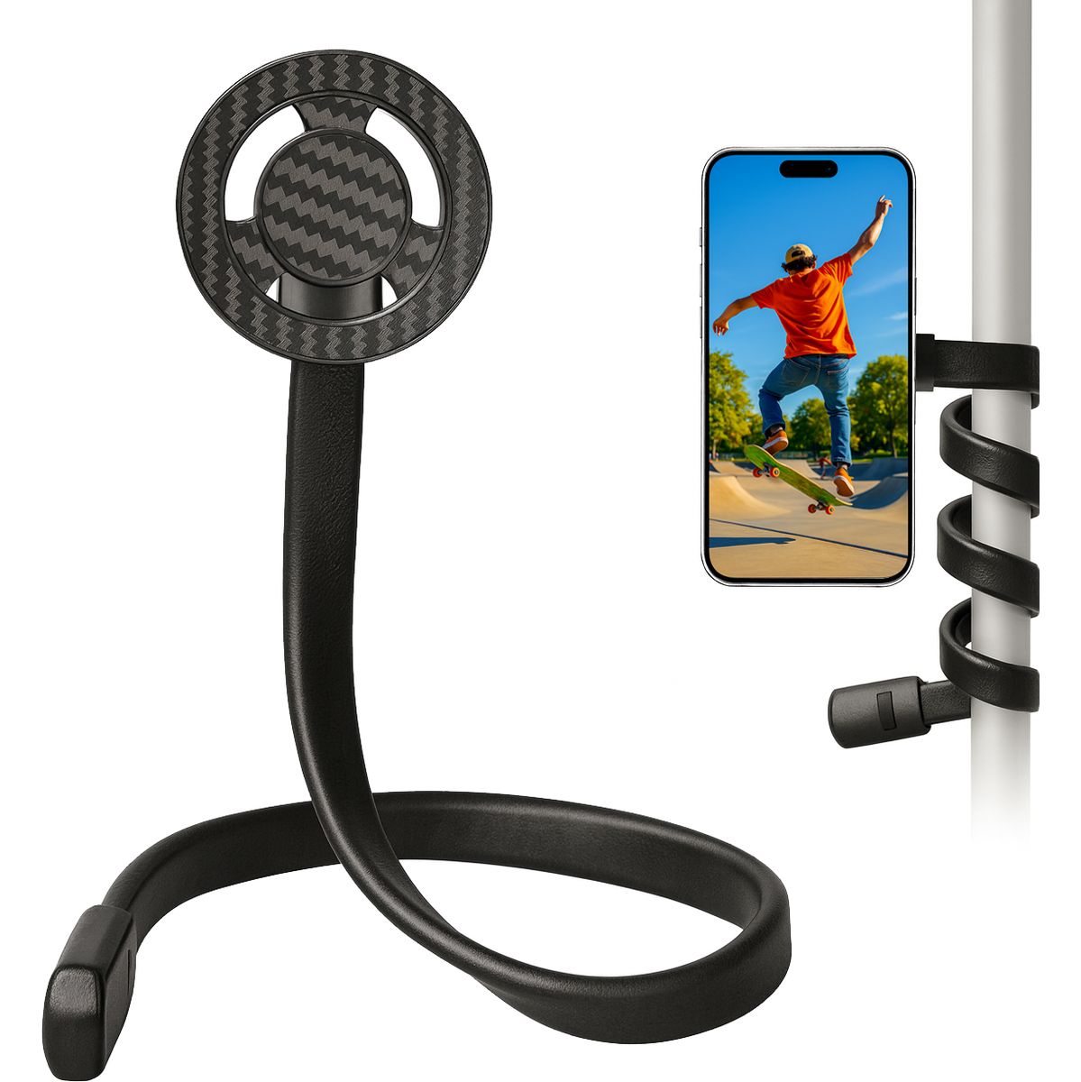 MOJOGEAR Flexible Arm w/ Magnetic Mount For Smartphone