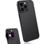 MOJOGEAR 17mm Lens Case For iPhone 16 Pro Max Carbon