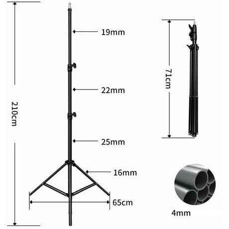 MOJOGEAR Light Stand 210cm Extra Sturdy - image 3 of 4