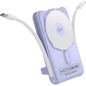 MOJOGEAR PB10 QI2 10.000mAh PowerBank w/ Cables - Purple