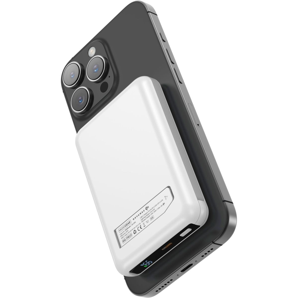 MOJOGEAR PB10 QI2 10.000mAh PowerBank w/ Cables - White - image 3 of 5