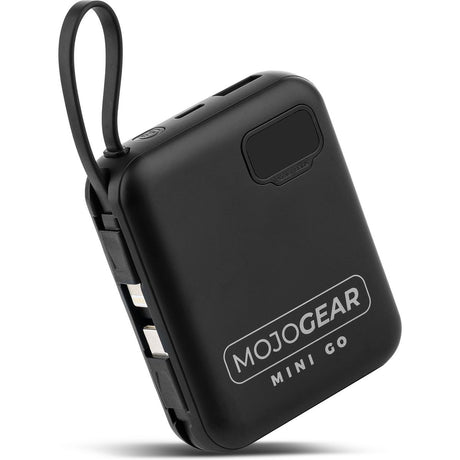 MOJOGEAR Mini Go 10.000mAh PowerBank w/ Cables - Black