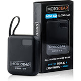 MOJOGEAR Mini Go 10.000mAh PowerBank w/ Cables - Black - image 3 of 4