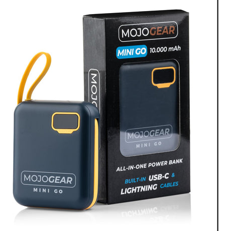 MOJOGEAR Mini Go 10.000mAh PowerBank w/ Cables - Blue - image 4 of 5