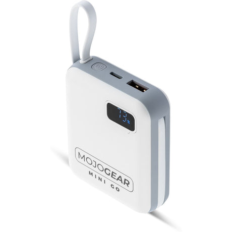 MOJOGEAR Mini Go 10.000mAh PowerBank w/ Cables - White - image 2 of 5