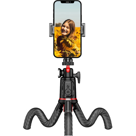 MOJOGEAR Flexible Selfiestick Tripod w/ Bluetooth Remote