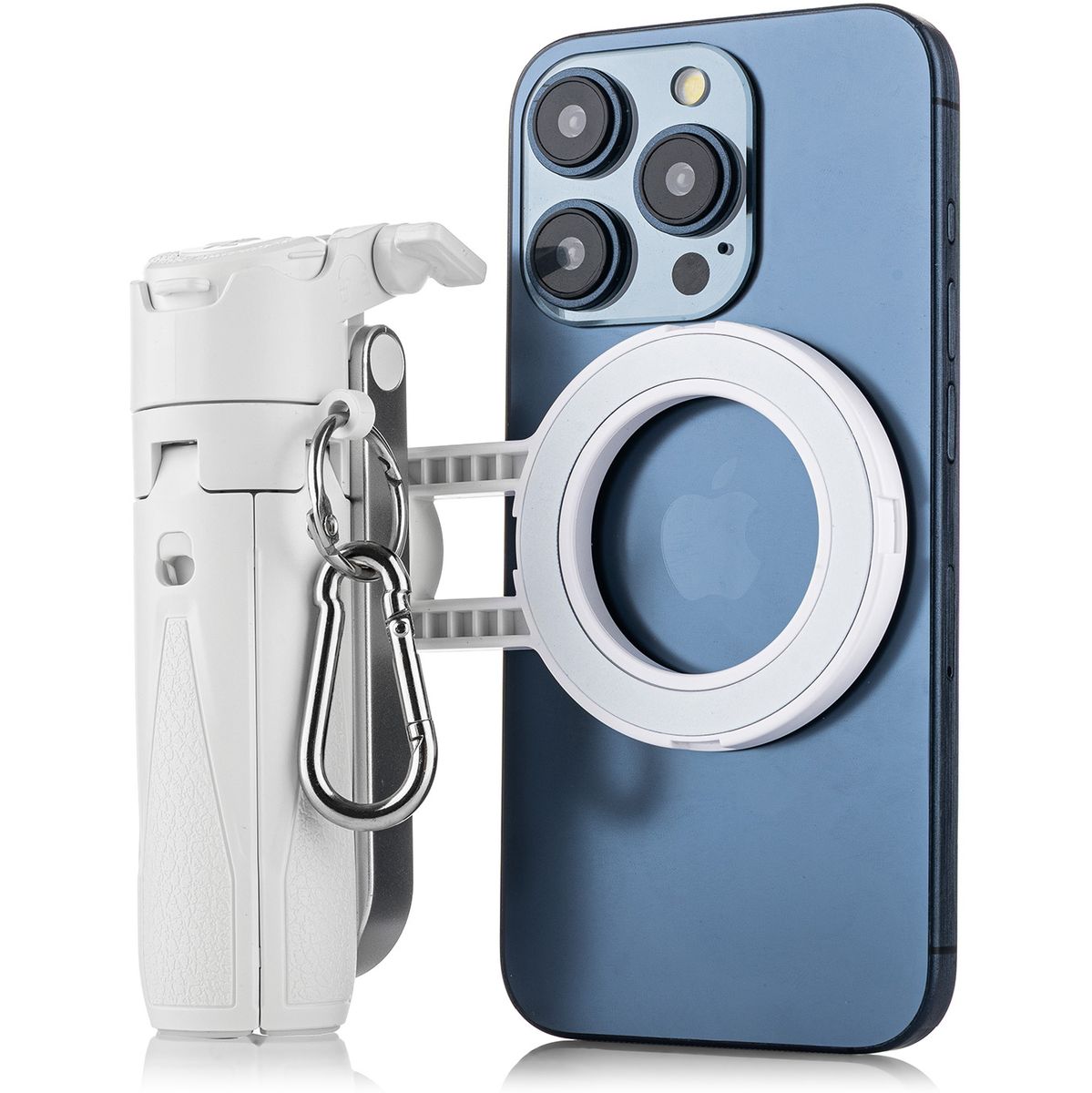 MOJOGEAR TS2 6-IN-1 Mini Selfie Tripod Grip Magetisch White - image 2 of 3