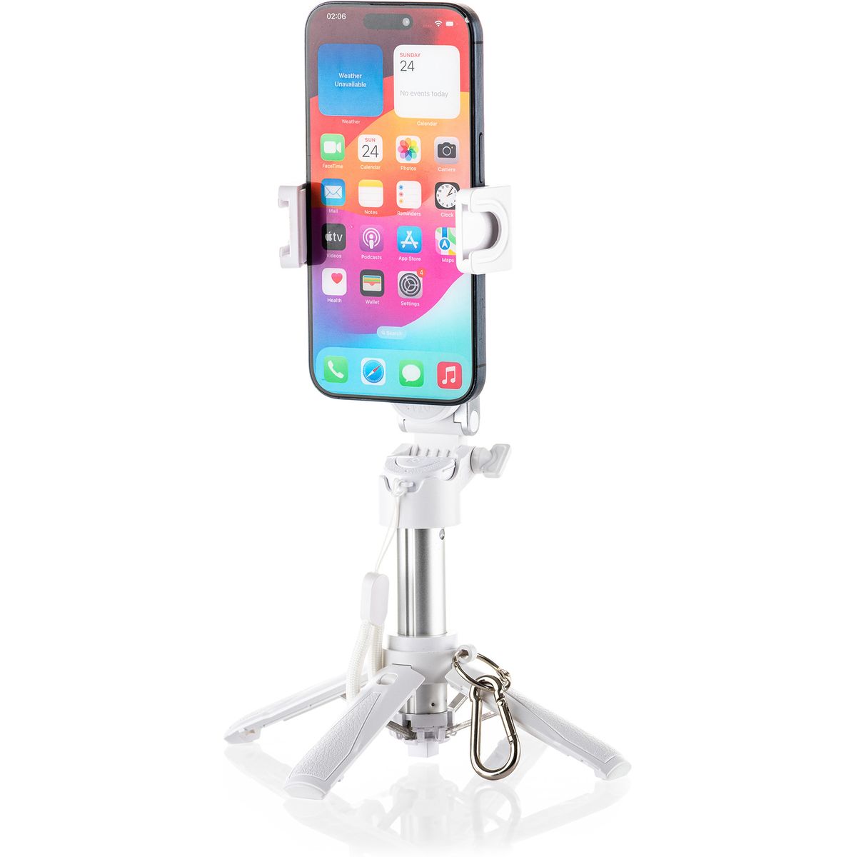 MOJOGEAR TS2 6-IN-1 Mini Selfie Tripod Grip Magetisch White - image 3 of 3