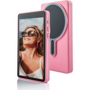MOJOGEAR VS3 Selfie Vlog Monitor Wireless + Bedraad - Pink