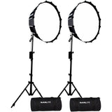 Nanlite Forza 60 Bicolor LED Dual Kit w/ Light Stand+softbox