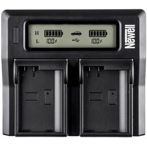 Newell DC-LCD TWO-Channel Charger For LP-E6 Batteries