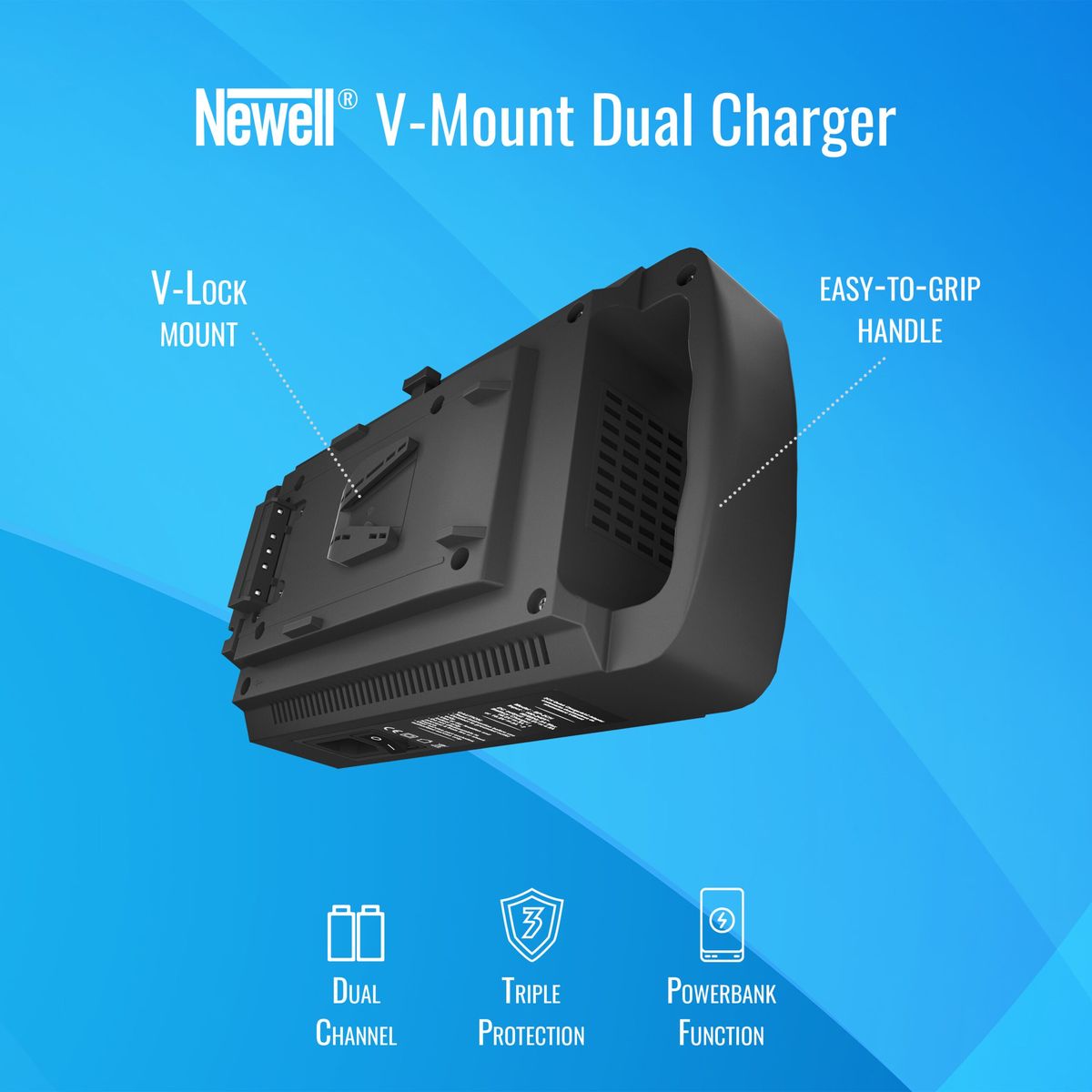 Newell TWO-Channel Charger For V-Mount Batteries - image 5 of 5