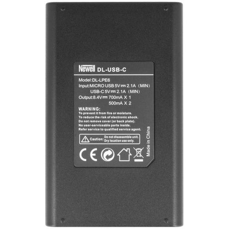 Newell DUAL-Channel Charger And LP-E6 Battery Pack Newell dl-USB-C For Canon - image 5 of 5